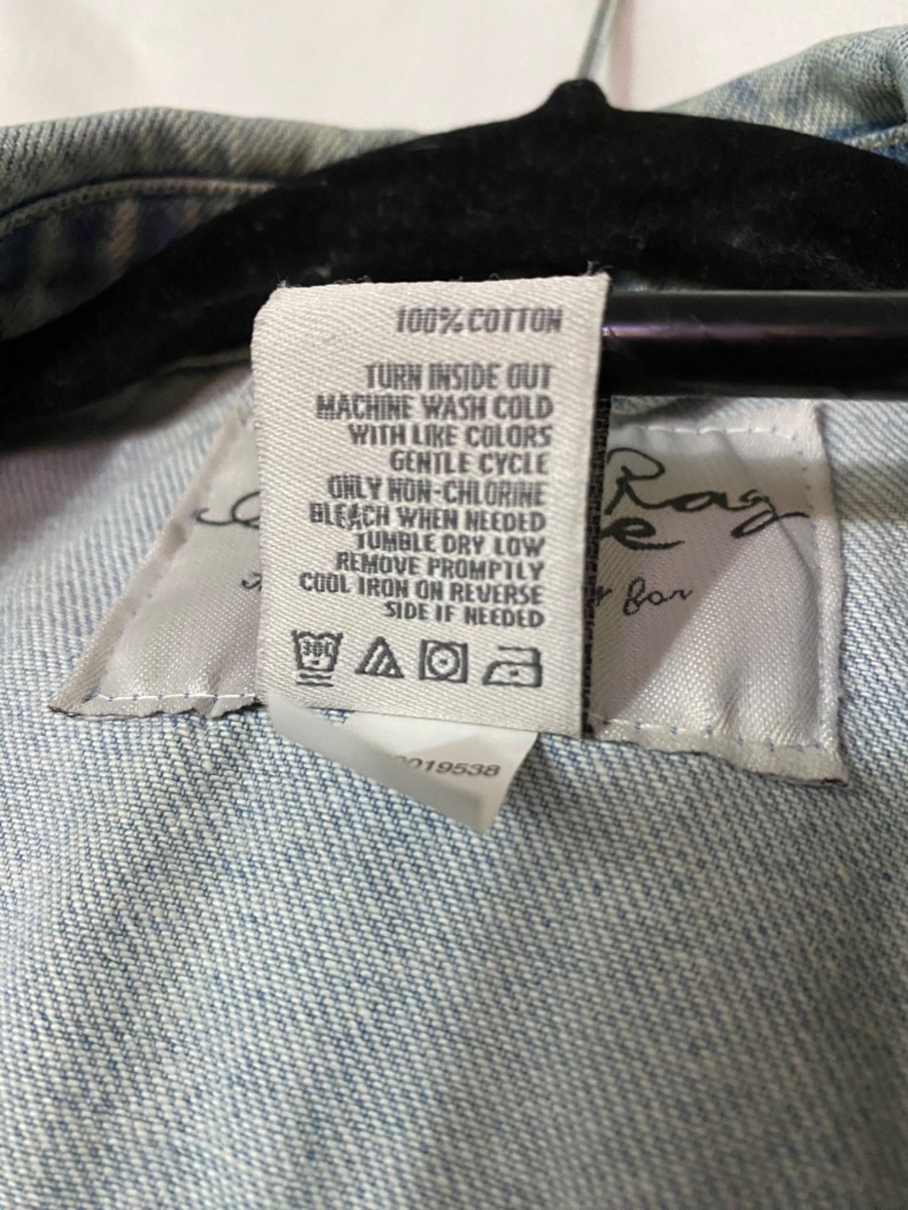 American Rag Distressed Denim Jacket - Picture 6 of 7